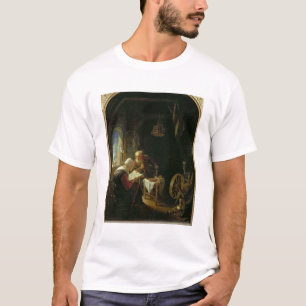 The Bible Lesson, or Anne and Tobias (oil on panel T-Shirt