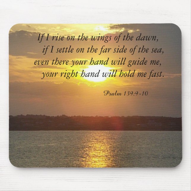 The Bible Psalm 139:9-10 mousepad (Front)