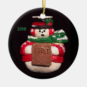 THE BIBLE SNOWMAN 2018 COLLECTIBLE ORNAMENT