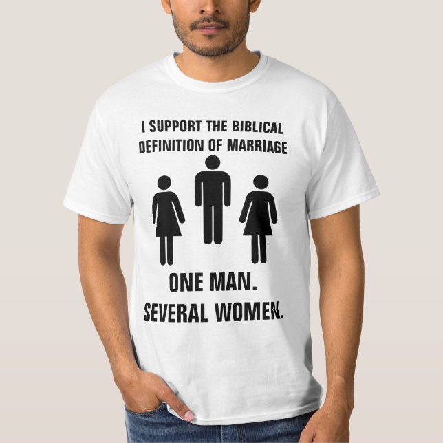 The Biblical definition of marriage T-Shirt (Front)