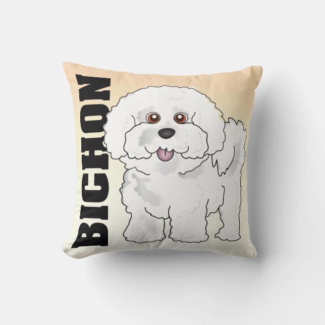 The Bichon Frise Pillow (Front)