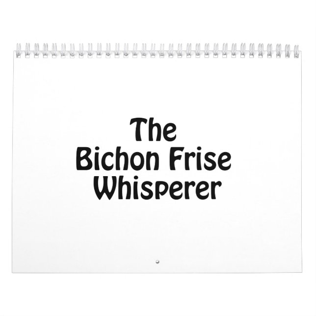 the bichon frise whisperer.ai calendar (Cover)