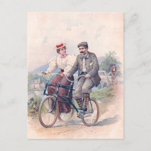 The Bicycle Elopement, 1896 Postcard