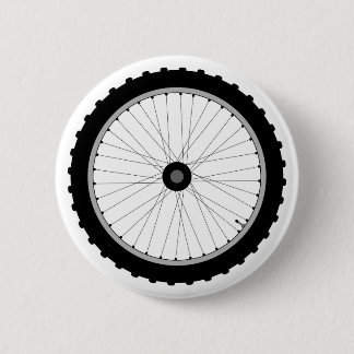 The Bicycle Wheel Badge. 6 Cm Round Badge