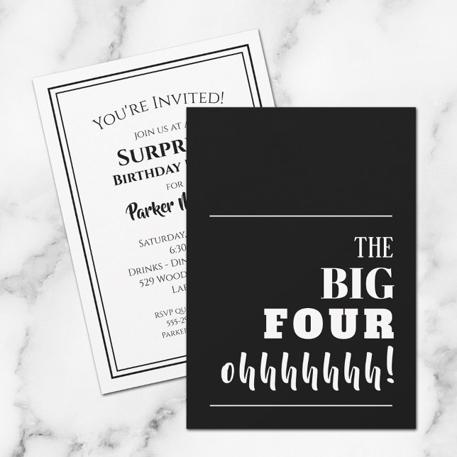 The BIG 40th Birthday Party Invitation (Creator Uploaded)