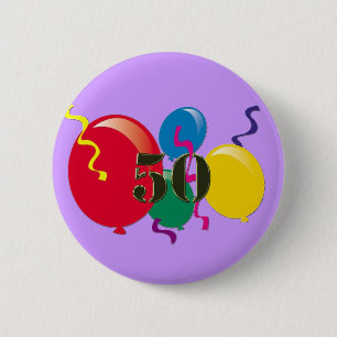 The BIG 5-0 6 Cm Round Badge