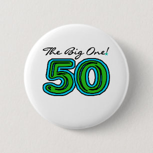 The Big 5-0 6 Cm Round Badge