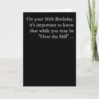 The Big 5-0 Card