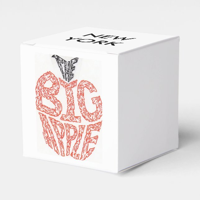 THE BIG APPLE - MINIFACES FAVOUR BOX (Front Side)