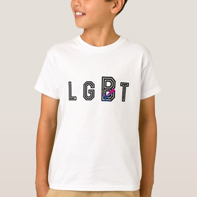 The Big B LGBT Bisexual Visibility Shirt (Front)