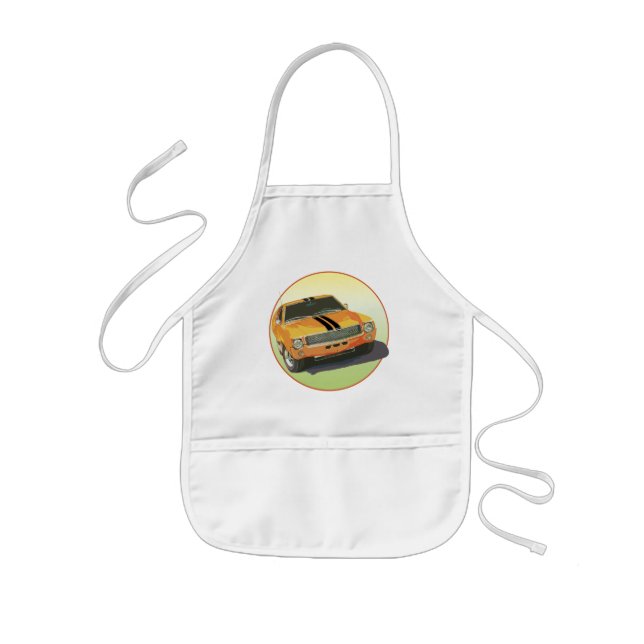 The Big Bad Orange Kids Apron (Front)
