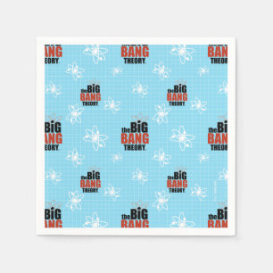 The Big Bang Theory Blue Pattern Napkin