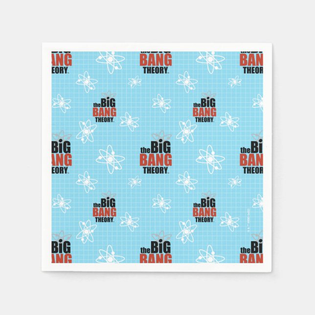 The Big Bang Theory Blue Pattern Napkin (Front)