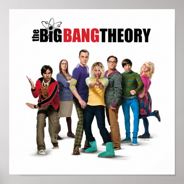The Big Bang Theory Characters Poster (Front)
