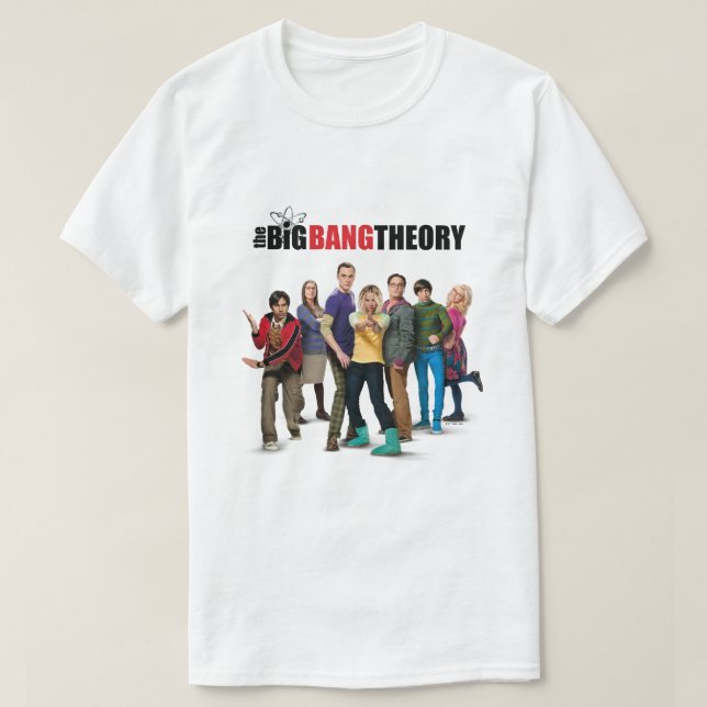 The Big Bang Theory Characters T-Shirt (Design Front)