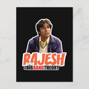 The Big Bang Theory   Rajesh Postcard