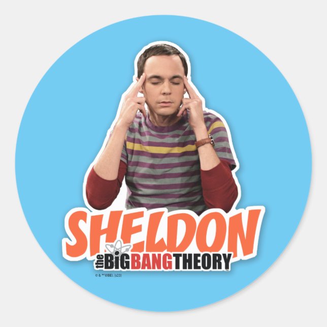 The Big Bang Theory | Sheldon Classic Round Sticker (Front)