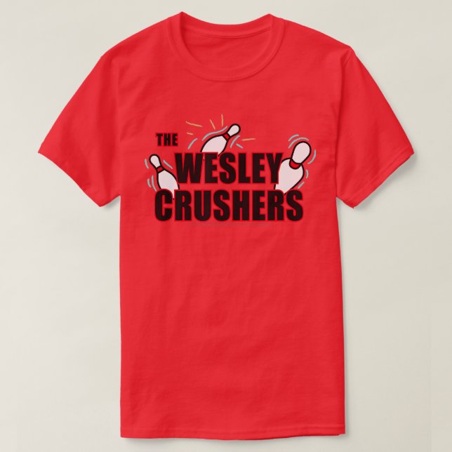 The Big Bang Theory Wesley Crushers Bowling  T-Shirt (Design Front)