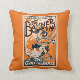 The Big Banner Show "The girl from Paris" Cushion