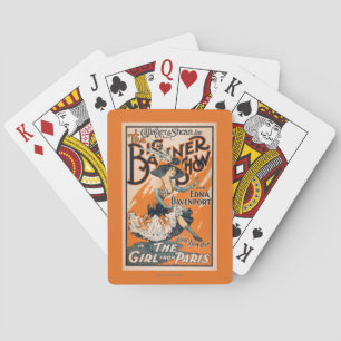 The Big Banner Show "The girl from Paris" Playing Cards