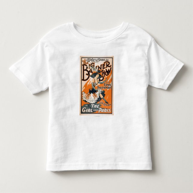 The Big Banner Show "The girl from Paris" Toddler T-Shirt (Front)