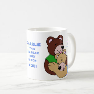 The Big Bear Hug Custom Text Coffee Mug