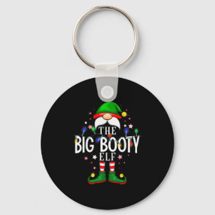 The Big Booty Elf Christmas Family Pajama Party Key Ring