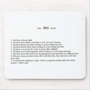 The Big Boss Mouse Pad