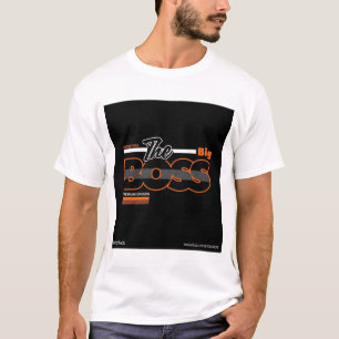THE BIG BOSS. TEXT PRINTED T-SHIRT