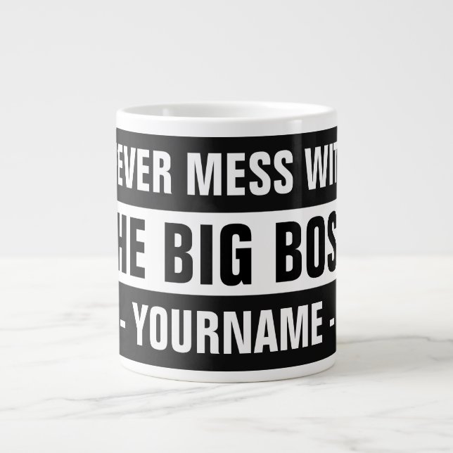 "The Big Boss" totally customisable mug (Front)