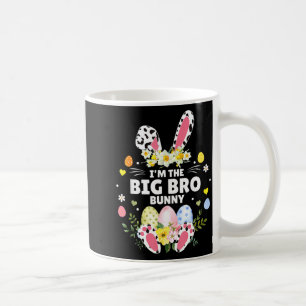The Big Bro Bunny Matching Family Leopard Easter Coffee Mug