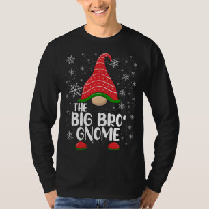 The Big Bro Gnome Funny Matching Christmas Family  T-Shirt