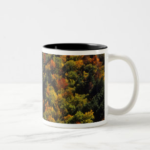 The Big Carp River in autumn at Porcupine Two-Tone Coffee Mug