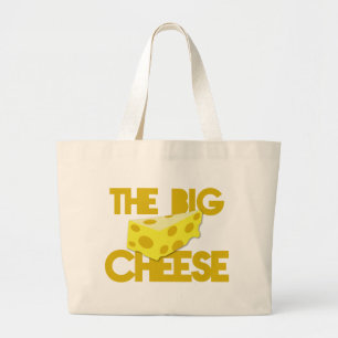 The BIG CHEESE! boss Large Tote Bag