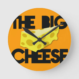 The BIG CHEESE! Round Clock