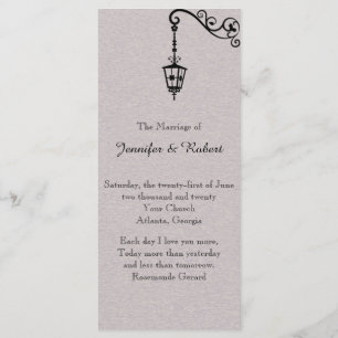 The Big Easy Wedding Program