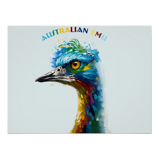 The big Emu bird Poster (Front)