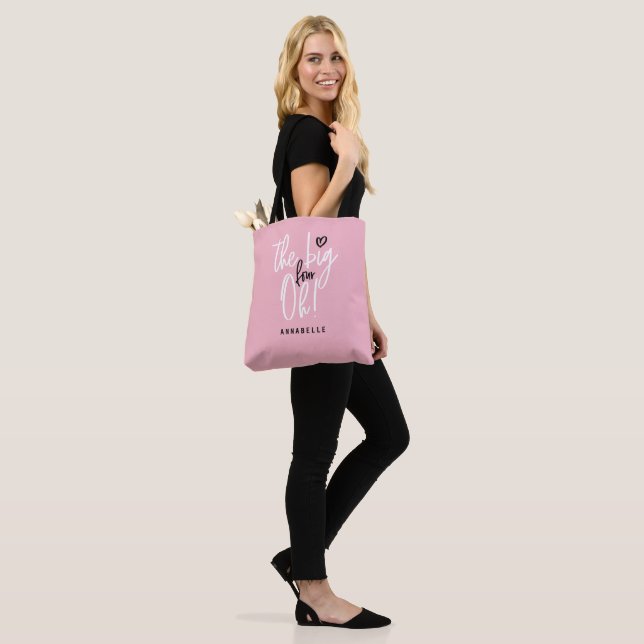 The big four oh! 40th birthday party favour gift tote bag (On Model)