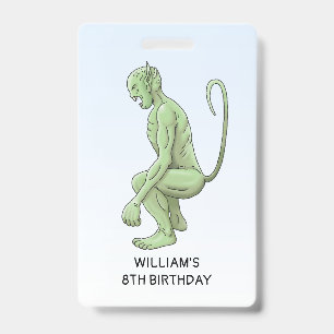 The Big Green Goblin Birthday ID Badge