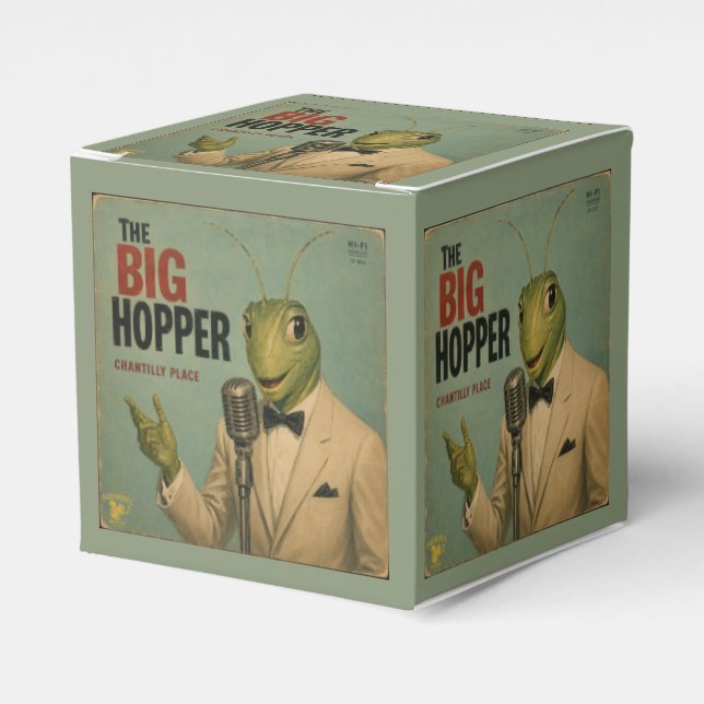 The Big Hopper: a Parody Favour Box (Front Side)