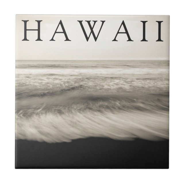 The Big Island Beach Hawaii Ceramic Tile (Front)