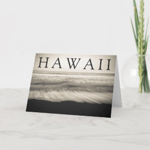 The Big Island Beach Hawaii   Happy Birthday Card