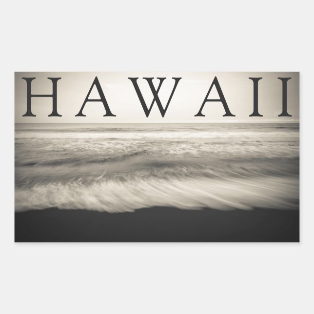 The Big Island Beach Hawaii Rectangular Sticker (Front)
