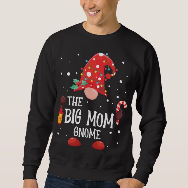 The Big Mum Gnome Matching Family Christmas Gnome  Sweatshirt (Front)