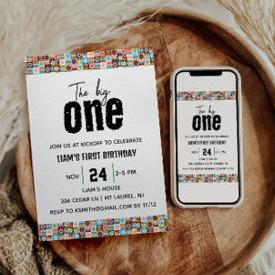 The BIG One 1st Birthday Invitation