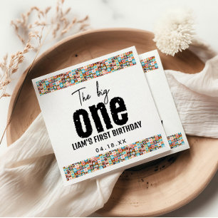 The BIG One 1st Birthday Napkin