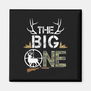 The Big One Birthday Boy Deer Hunter Camouflage 1s Magnet