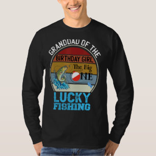 The Big One Birthday Theme Fishing Granddad Of Bir T-Shirt