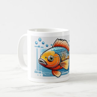 The big one golden fish coffee mug
