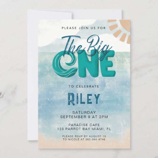 The Big One Invitation (Front)